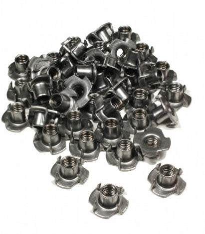 T-Nuts - 4 Pronged (Long Barrel) - 50 Pack - 3/8-16" x 0.7"