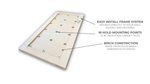 3X White Panel - Home Climbing Wall Starter Kit